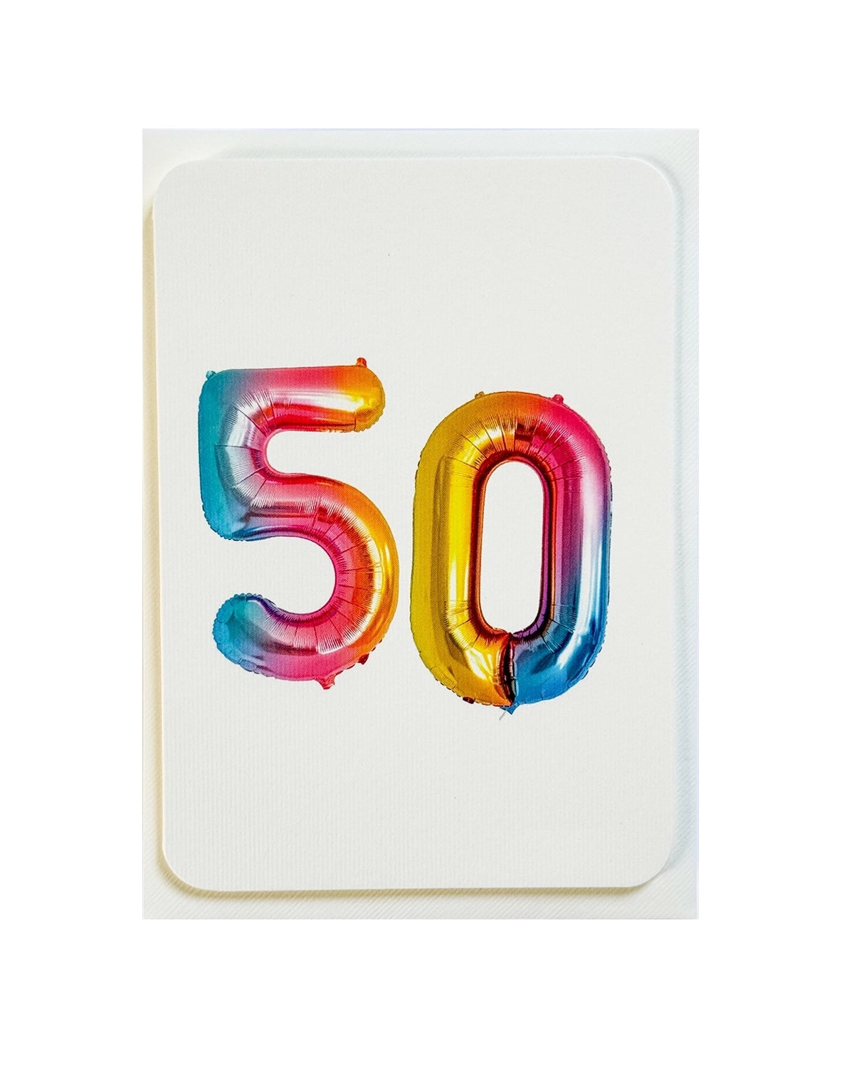 CANONBURY PRESS 50 Birthday Balloons Card
