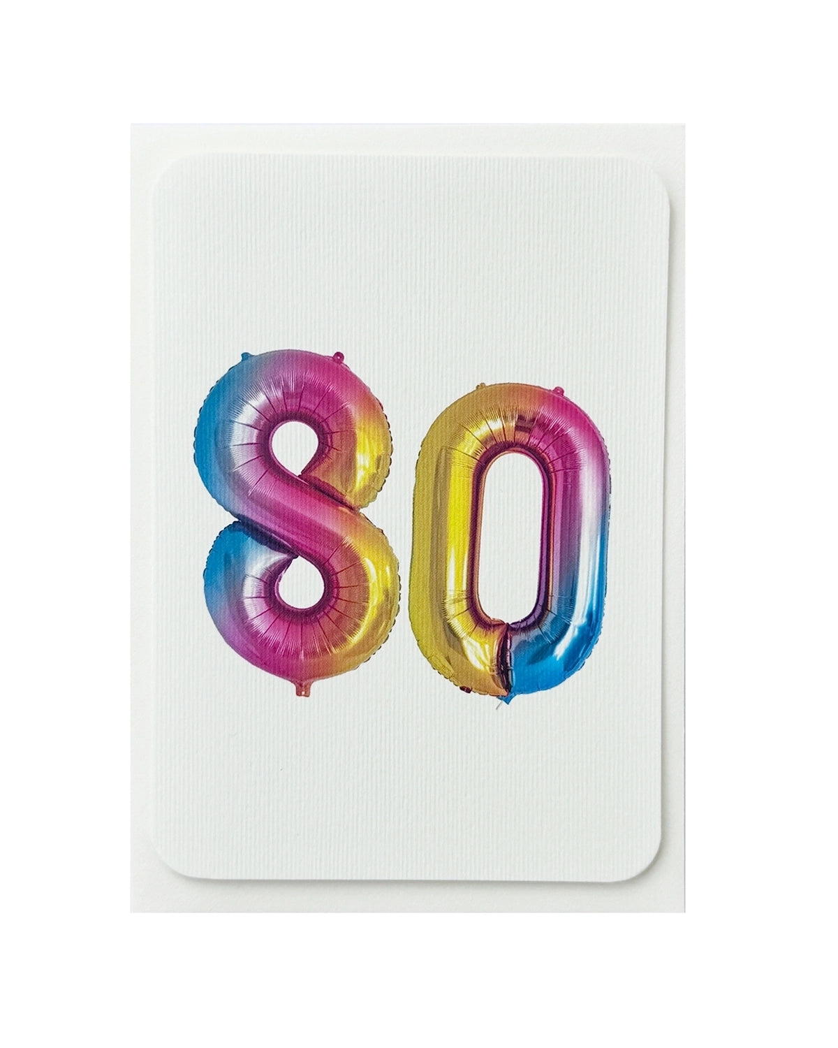 CANONBURY PRESS 80 Birthday Balloons Card