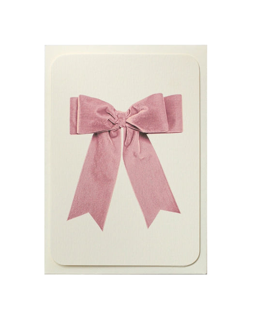 CANONBURY PRESS Baby Pink Bow Card