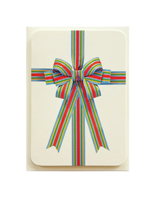 CANONBURY PRESS Candy Stripe Bow Card