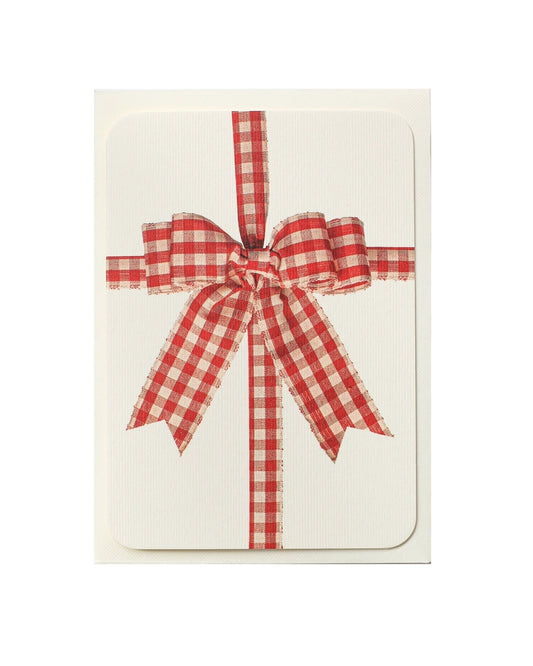 CANONBURY PRESS Gingham Bow Card