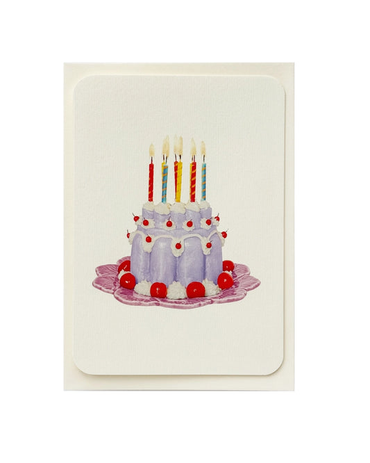 CANONBURY PRESS Lavender Cream Card