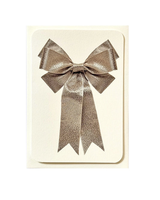CANONBURY PRESS Silver Bow Card