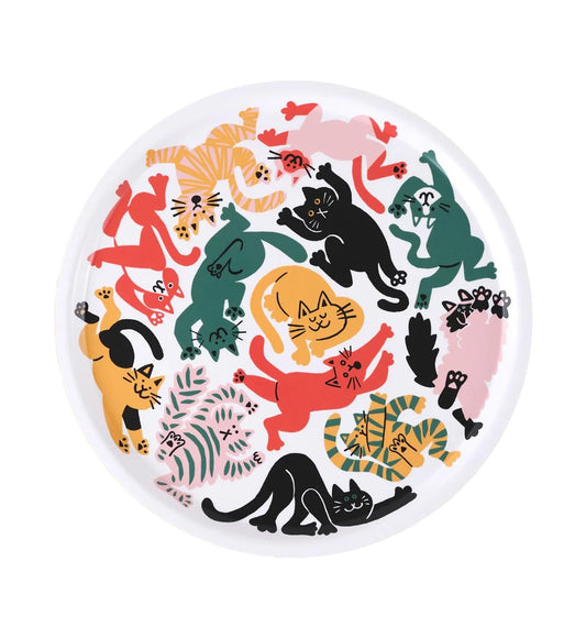 CARI VANDER YACHT Round Cats Tray