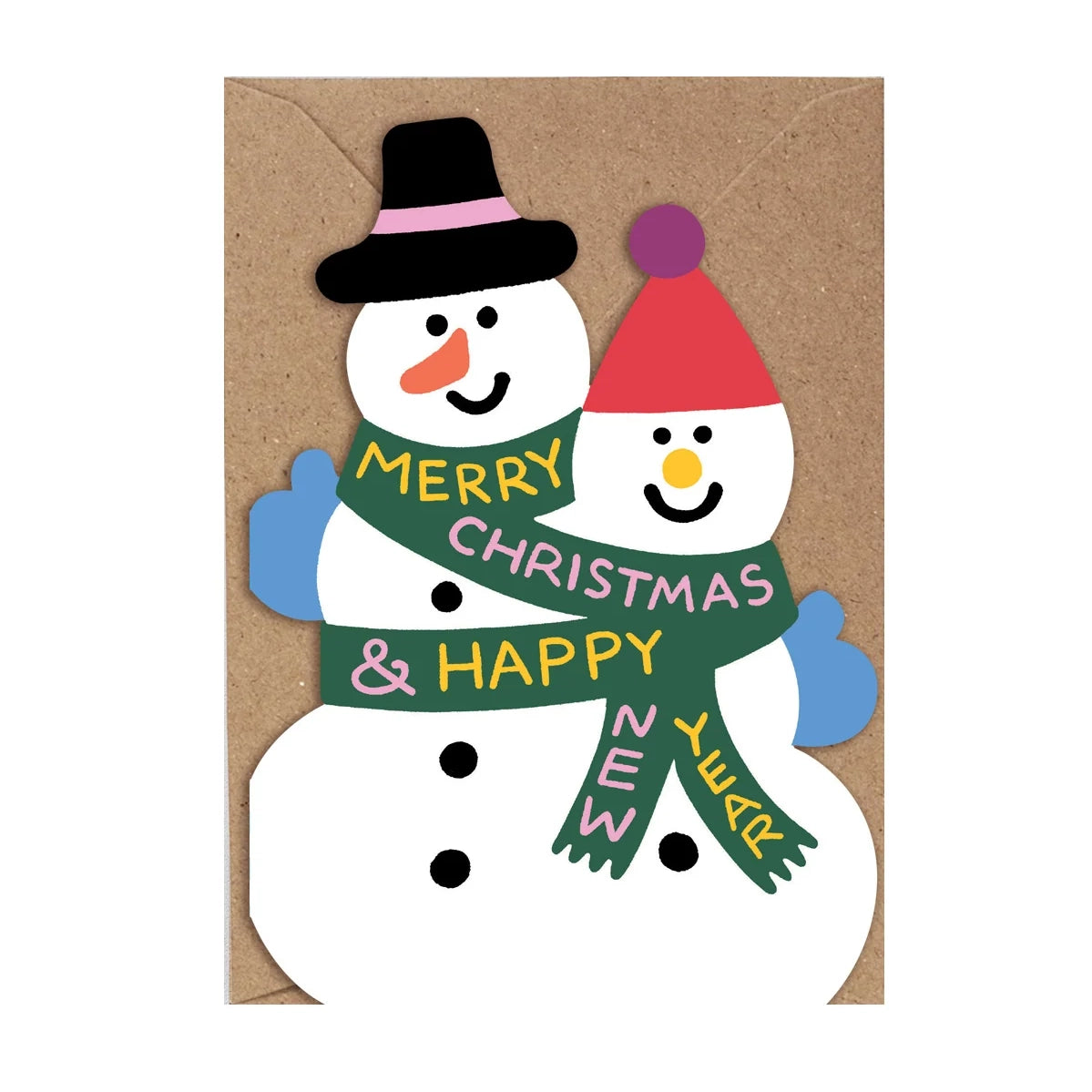 CARI VANDER YACHT Cut Out Snowman Card