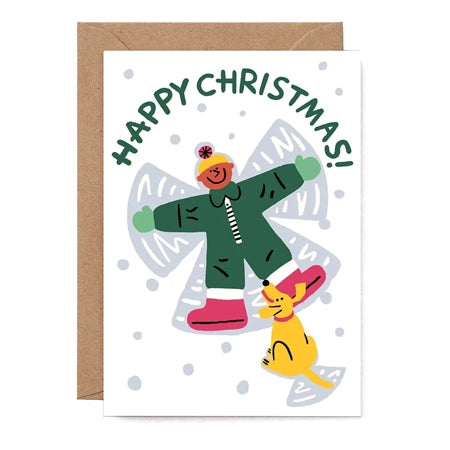 CARI VANDER YACHT Snow Angel Card