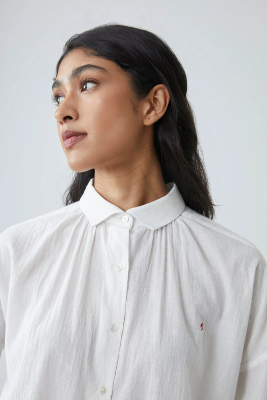 MOISMONT Kate Blouse Crimp Natural