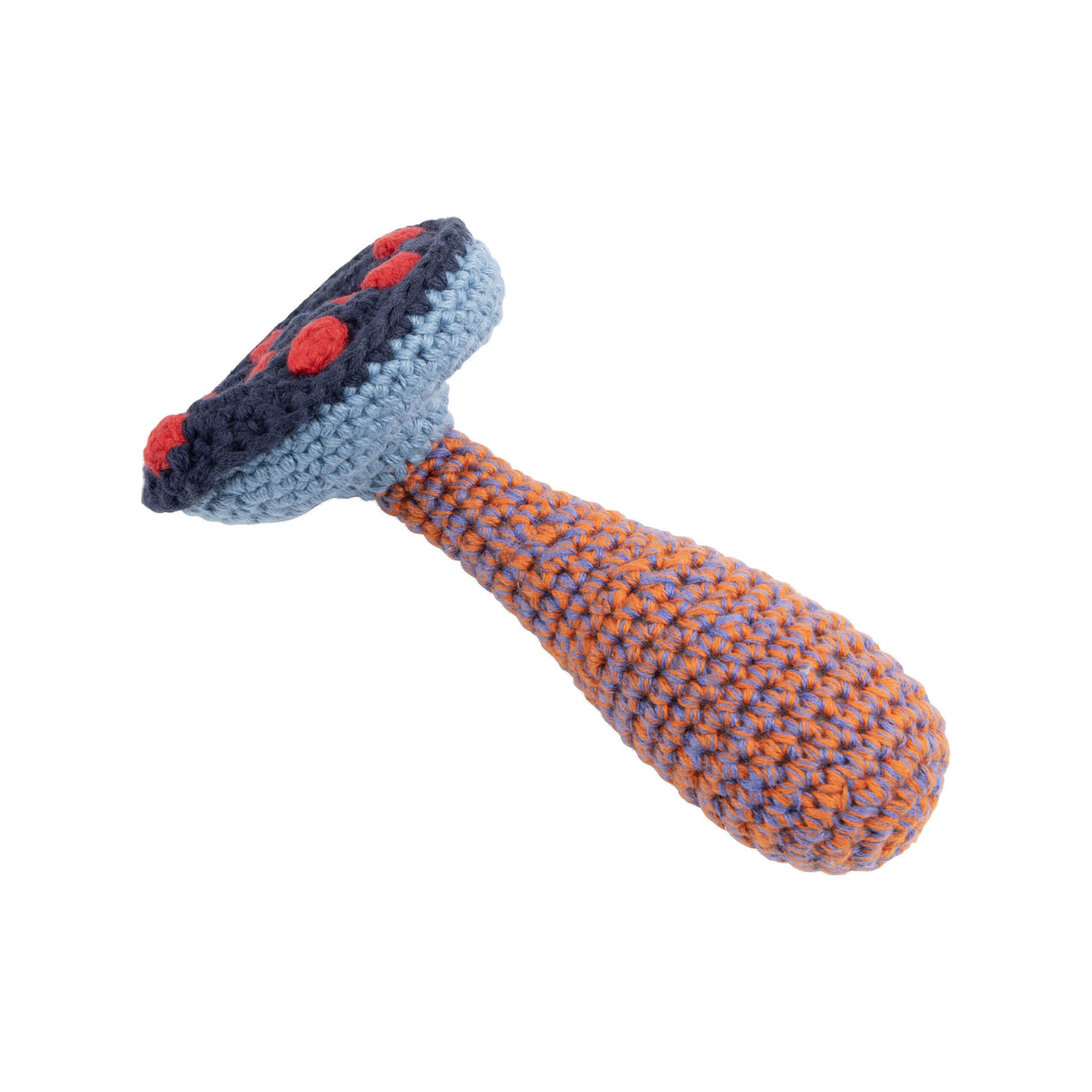 GLOBAL AFFAIRS Blue Mushroom Rattle