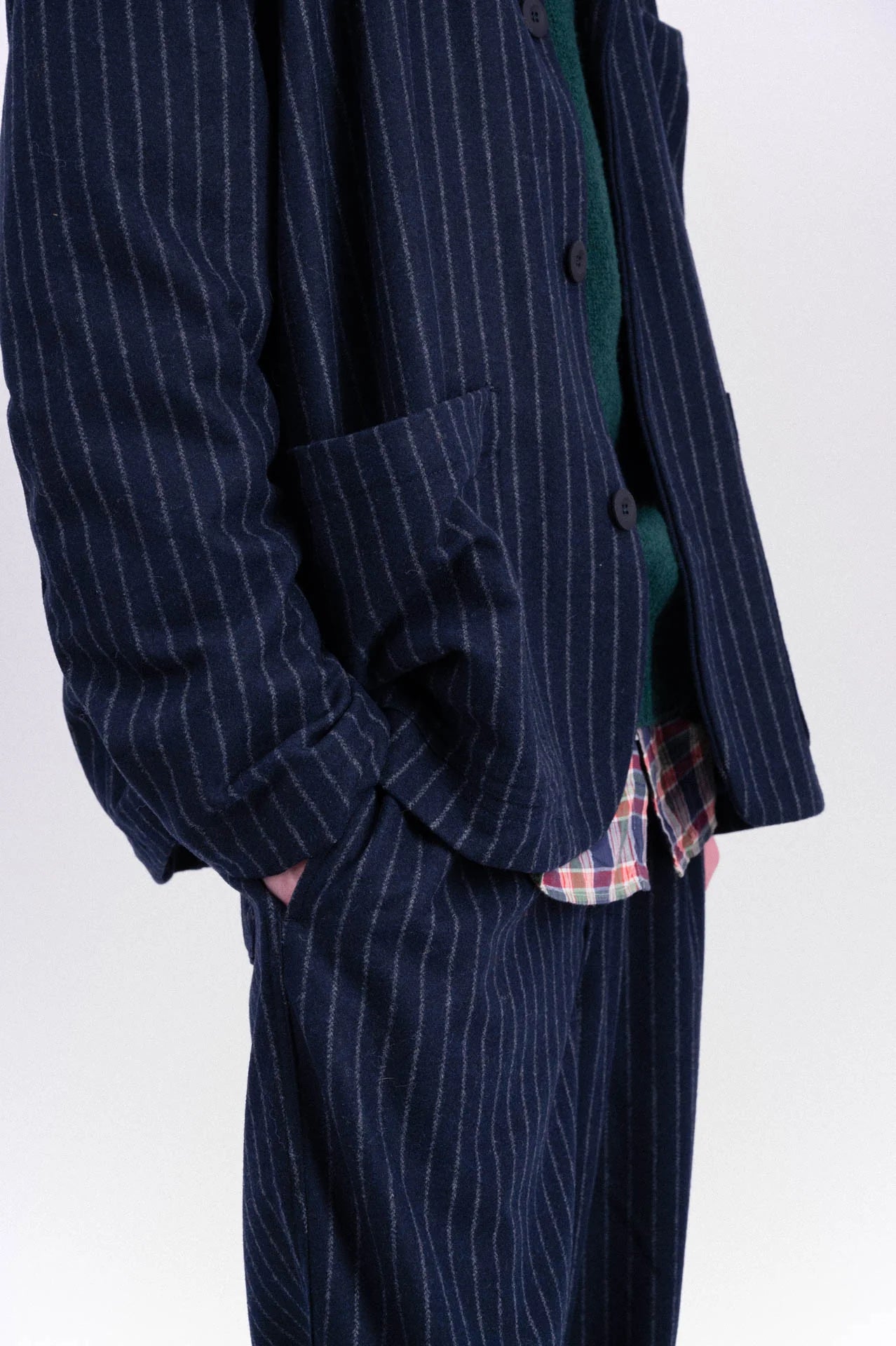 HOWLIN' Cosmic Wool Striped Blazer