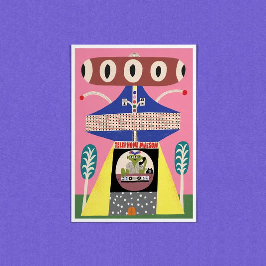 DANS LES DENTS Phone Home Postcard