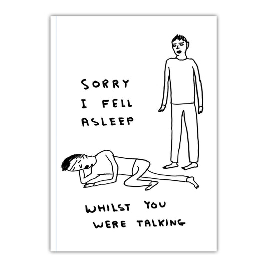 DAVID SHRIGLEY A6 Fell Asleep Notebook