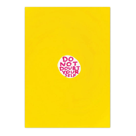 DAVID SHRIGLEY Doubt Yourself Postcard