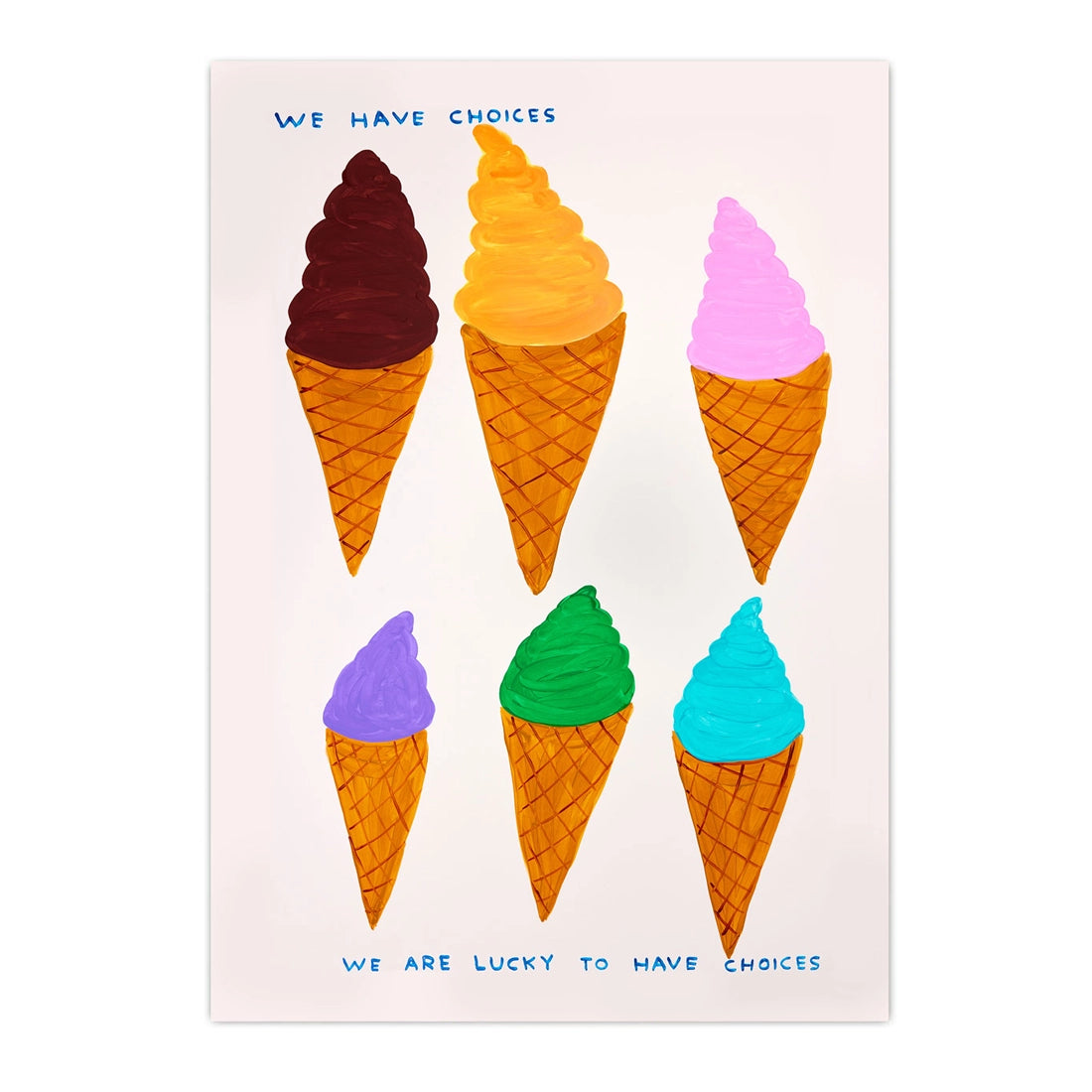 DAVID SHRIGLEY Lucky Choices Postcard