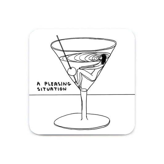 DAVID SHRIGLEY Pleasing Situation Coaster