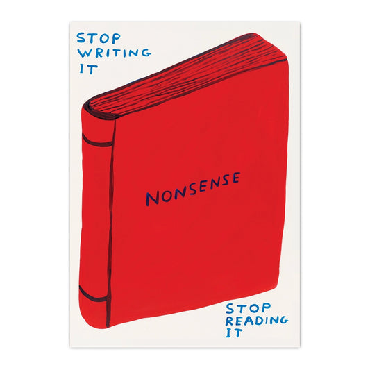 DAVID SHRIGLEY Writing Nonsense Postcard