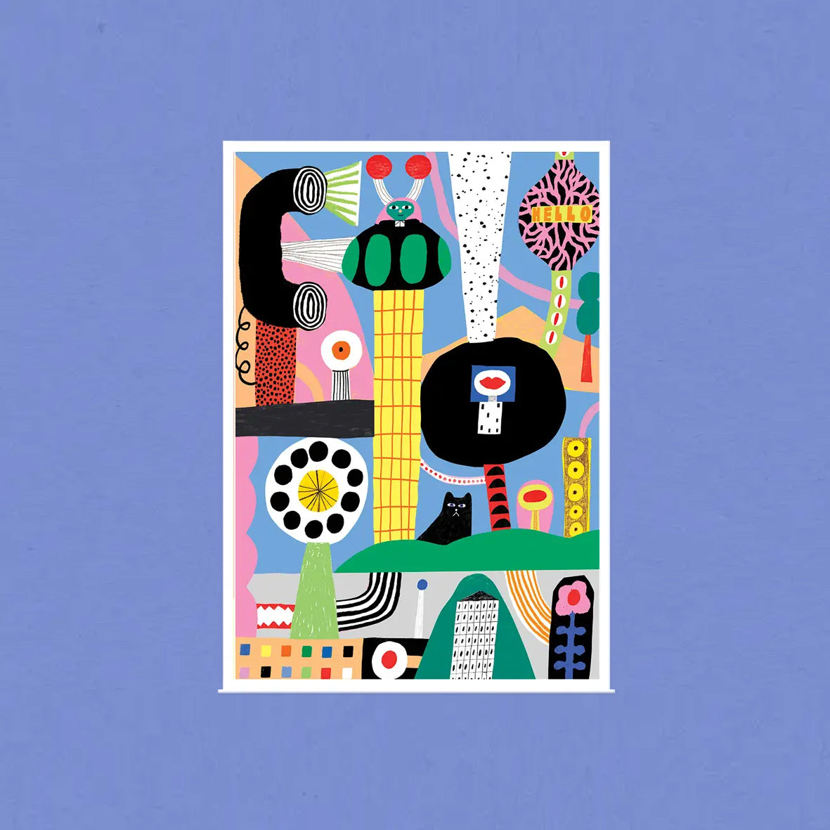 DANS LES DENTS Home Telephone Postcard