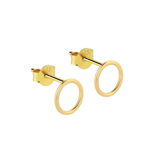 JUULRY Circle Stud Earrings Gold