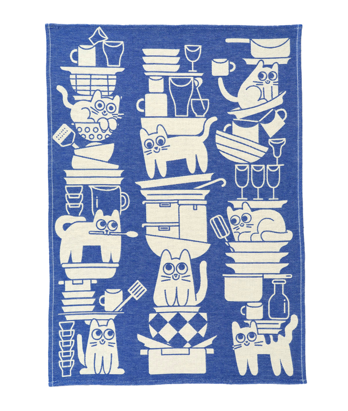 ELLIOT KRUSZYNSKI Kitchen Cats Tea Towel