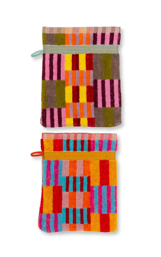 FOEKJE FLEUR Wash Glove Duo #47 Tulip Quilt