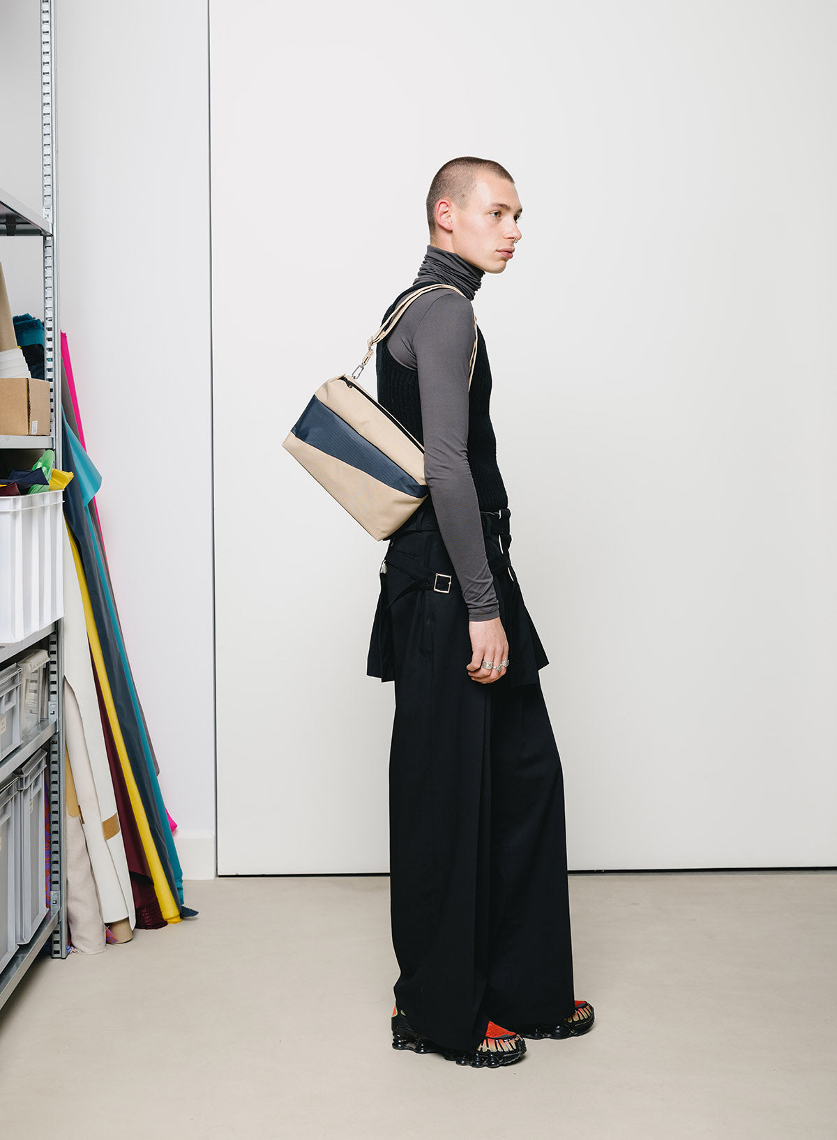 SUSAN BIJL Almond & Tornado Medium Bum Bag