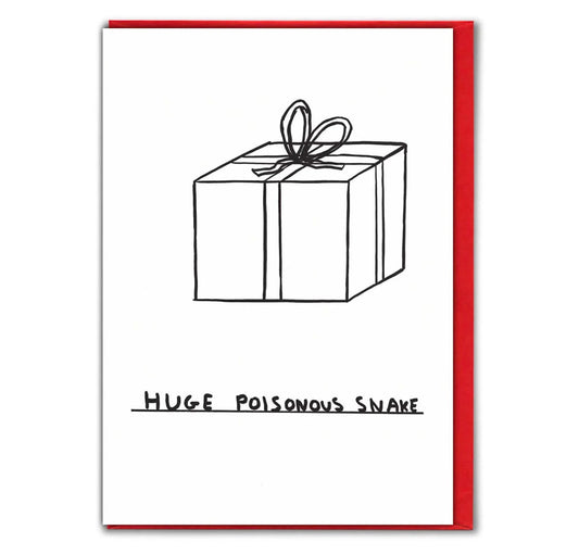 DAVID SHRIGLEY Huge Poisonous Snake Postcard