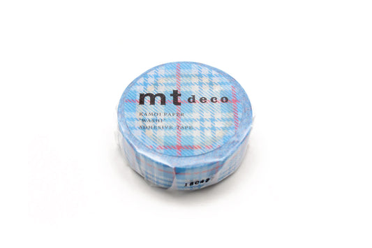 MT Light Blue Check Washi Tape