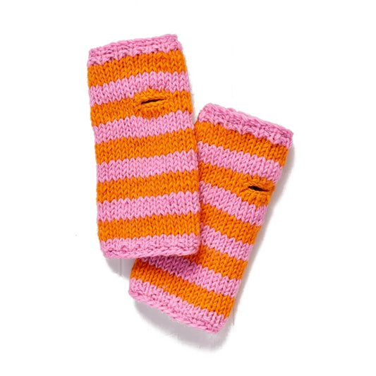 NAMASTE Pink Stripe Hand Warmers