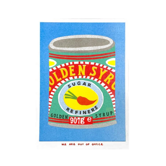 WE ARE OUT OF OFFICE Golden Syrup Print