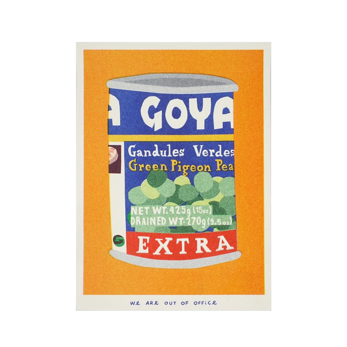 WE ARE OUT OF OFFICE Goya Green Pigeon Peas Print