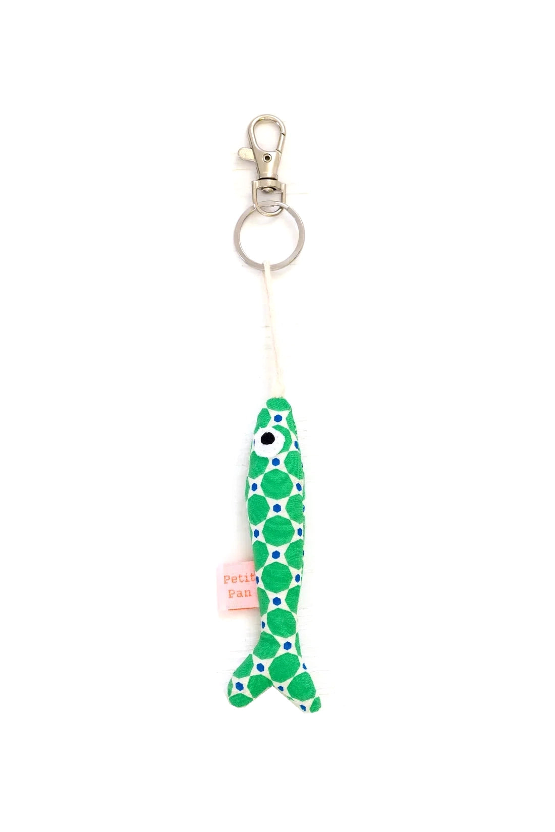 PETIT PAN Sardine Bag Charm Mimoun Green