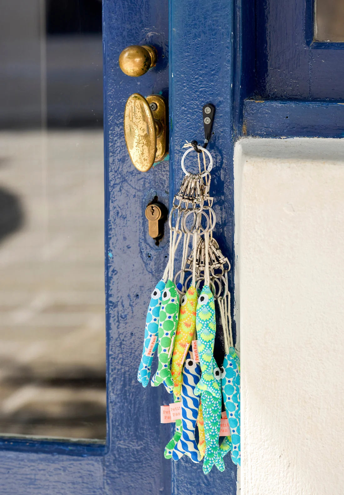 PETIT PAN Sardine Bag Charm Mimoun Green