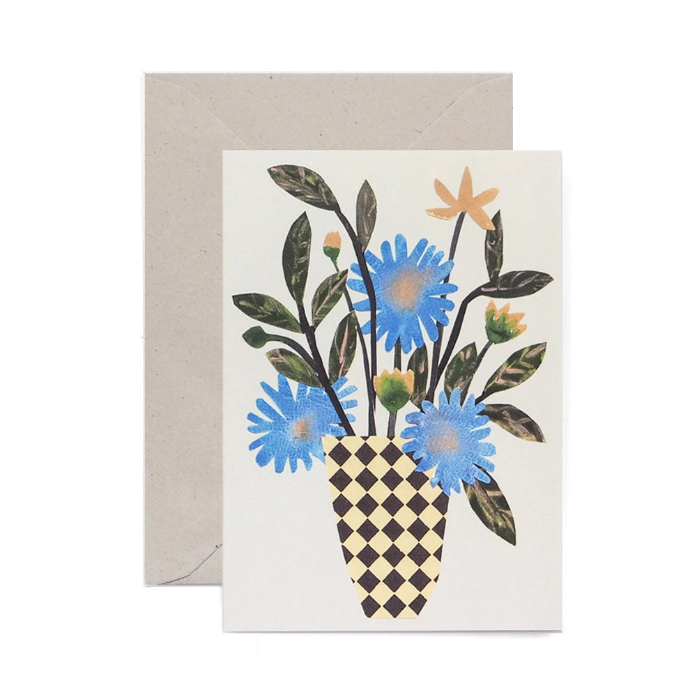 HADLEY PAPER GOODS Chequer Vase Card