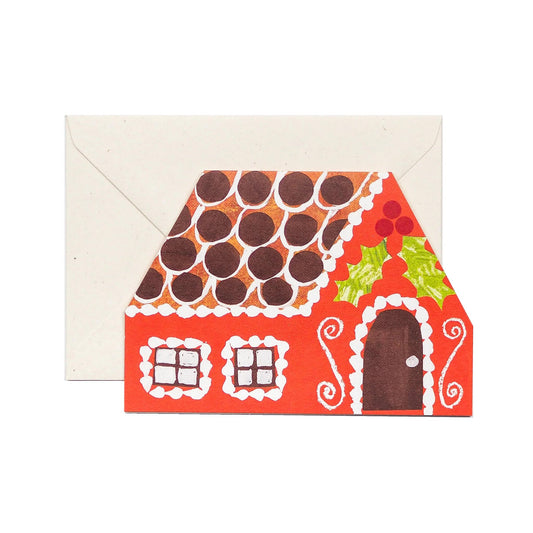 HADLEY PAPER GOODS Gingerbread House Card