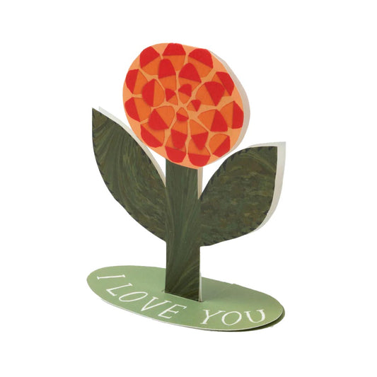 HADLEY PAPER GOODS Stand Up Rose Card