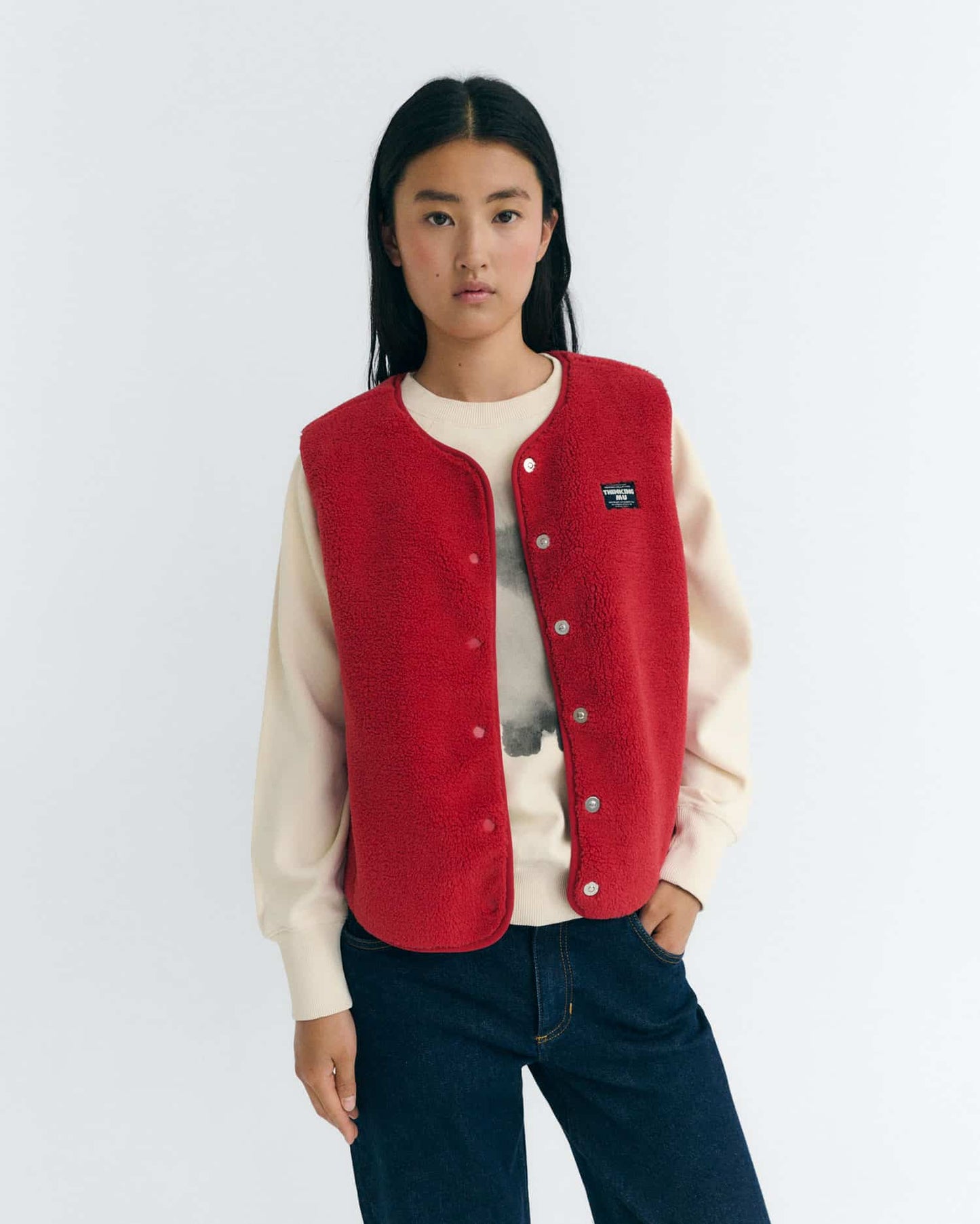 THINKING MU Red Jay Vest