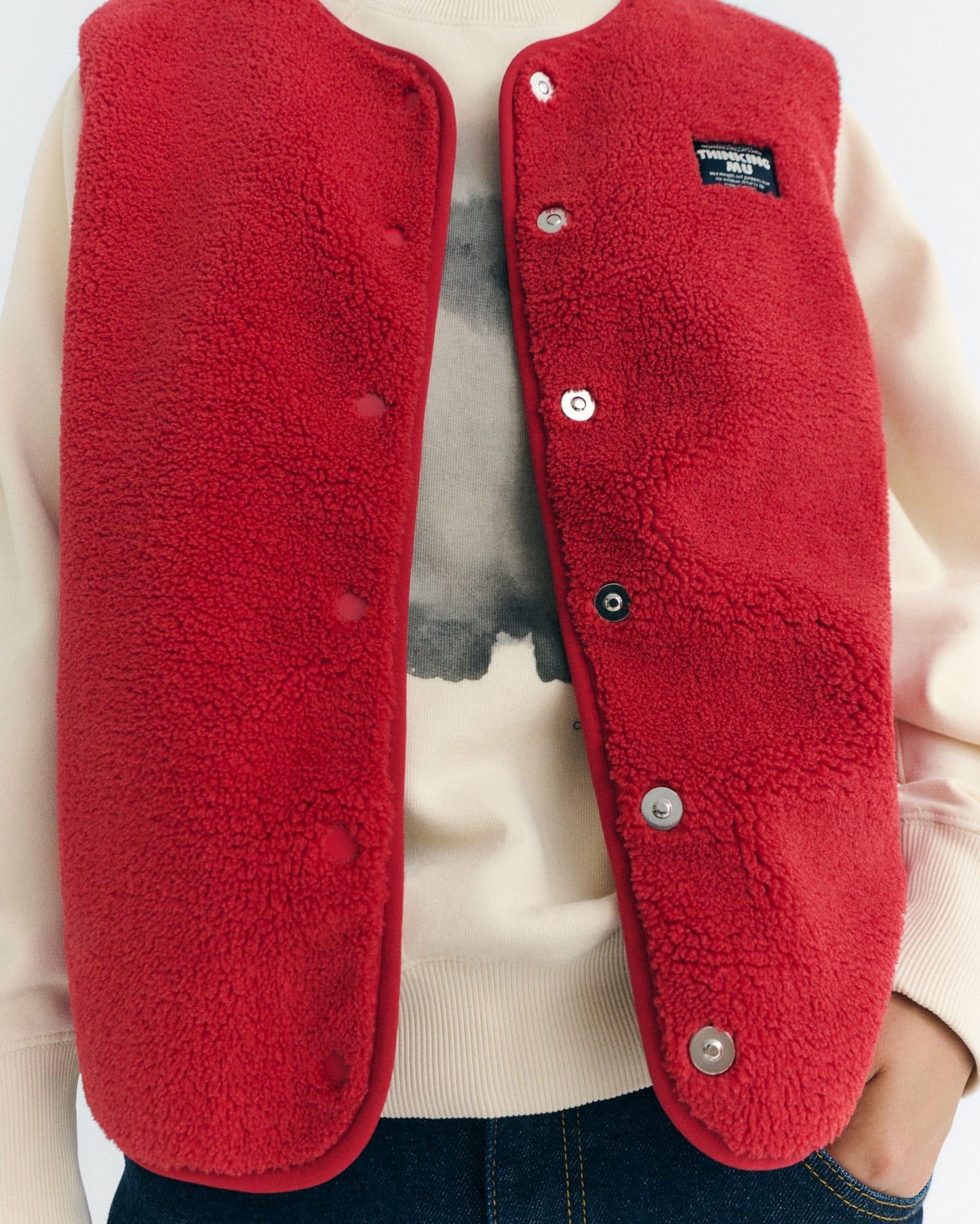 THINKING MU Red Jay Vest