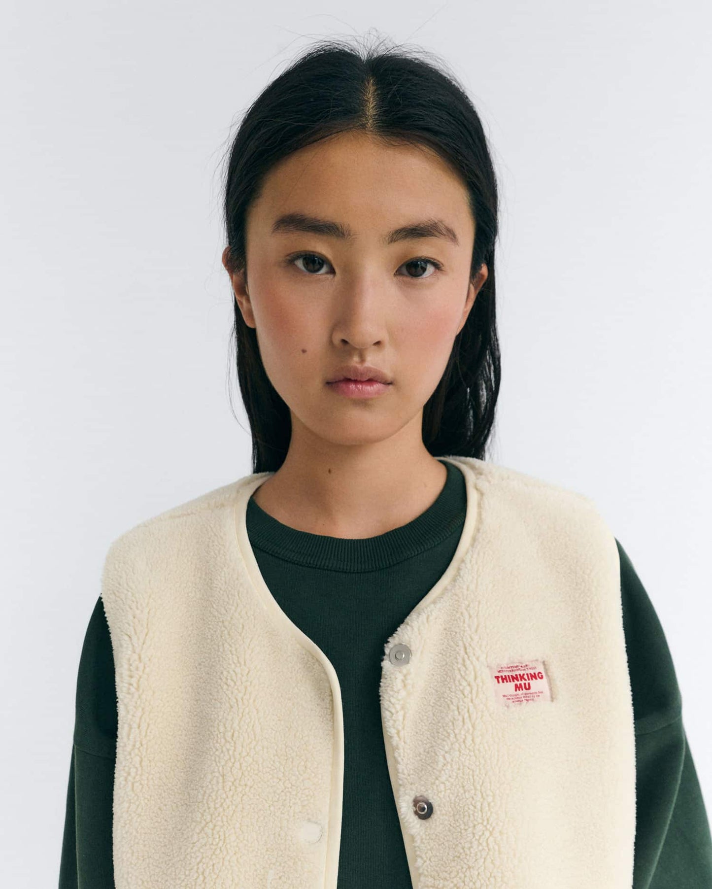 THINKING MU Ivory Jay Vest