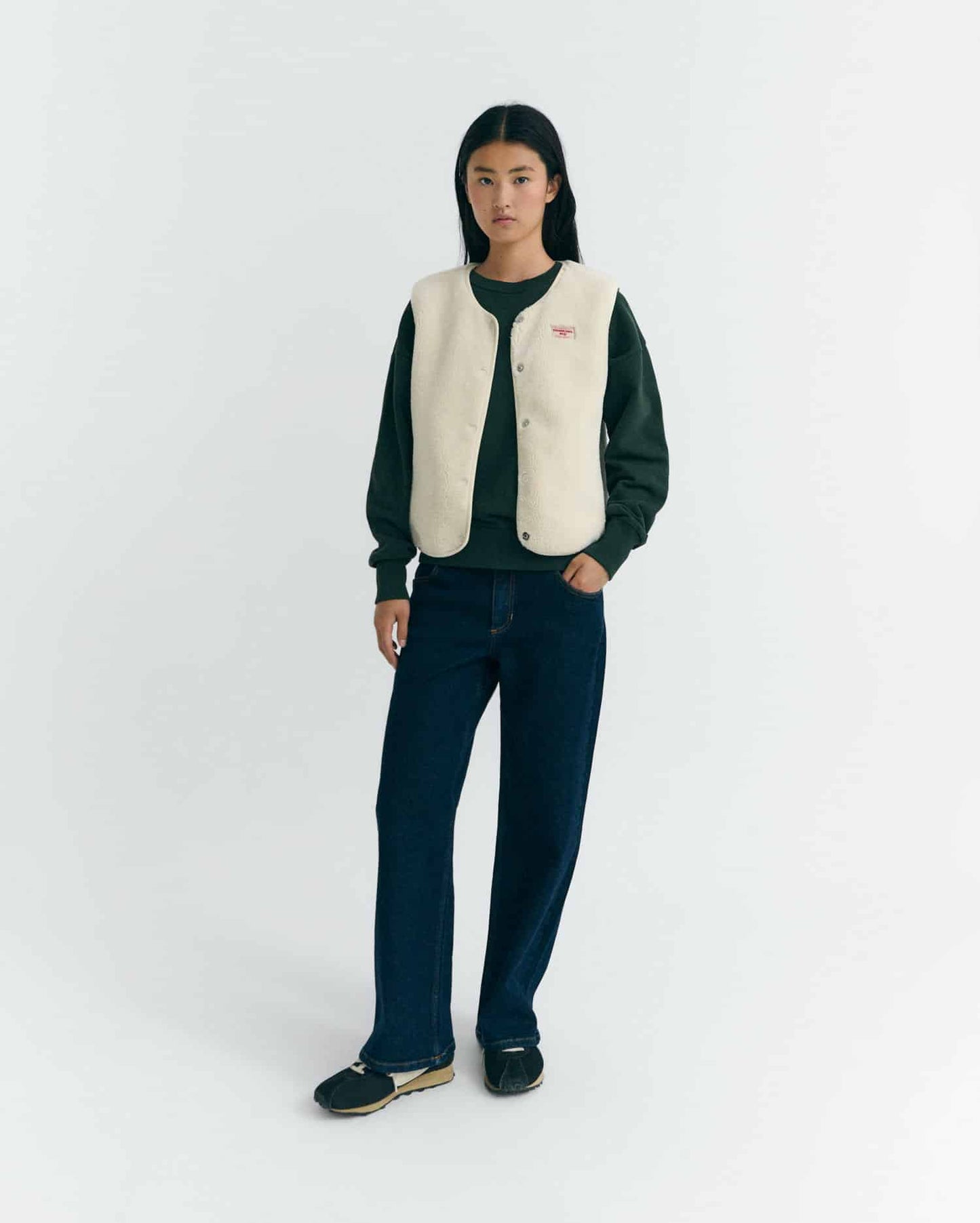 THINKING MU Ivory Jay Vest