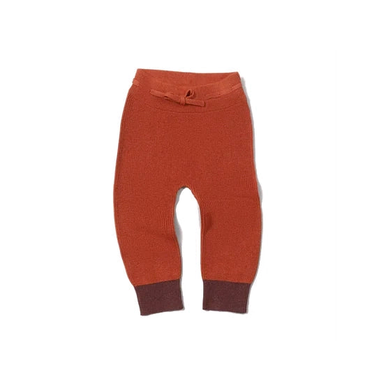 LITTLE GREEN RADICALS Ginger Knitted Joggers