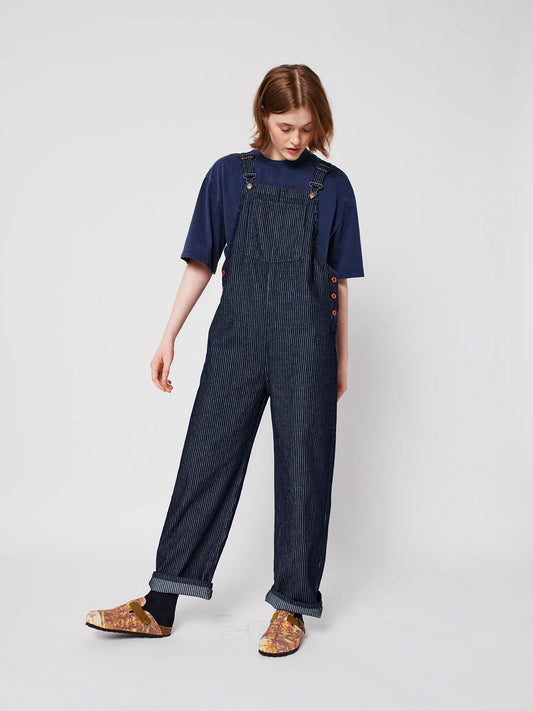 BOBO CHOSES Denim stripe dungarees