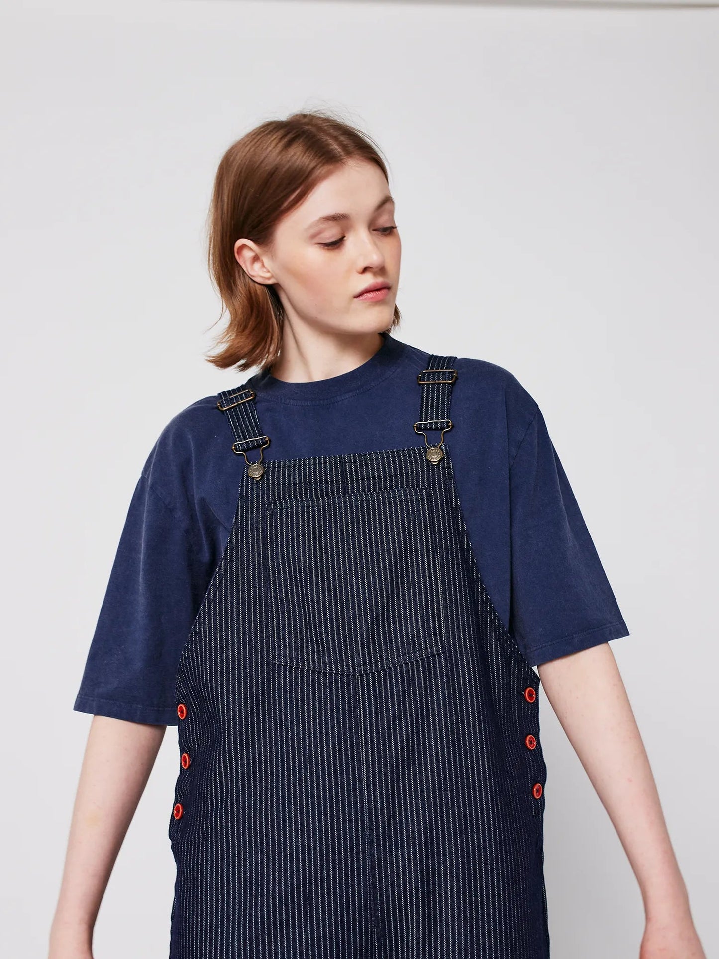 BOBO CHOSES Denim stripe dungarees