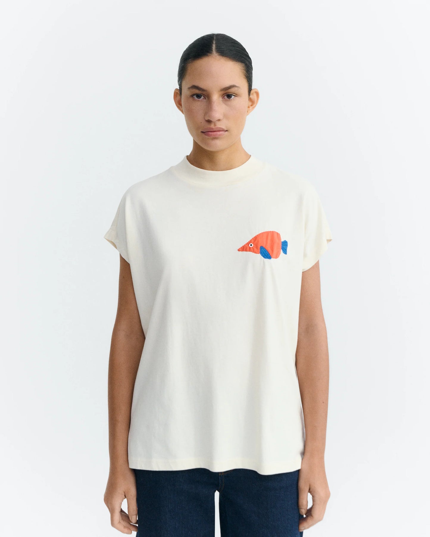 THINKING MU Trumpet Fish Volta T-shirt