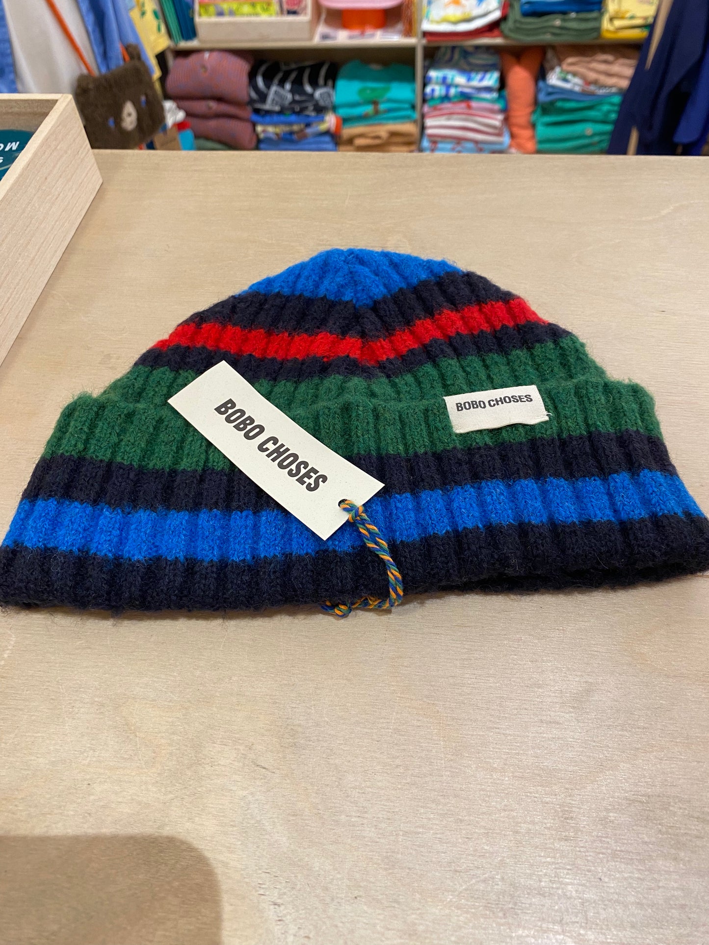 BOBO CHOSES Striped Knitted Beanie