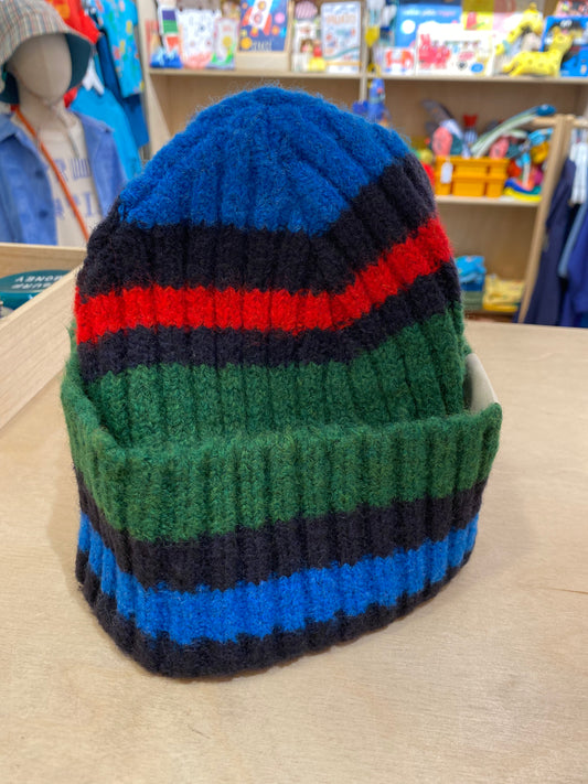 BOBO CHOSES Striped Knitted Beanie