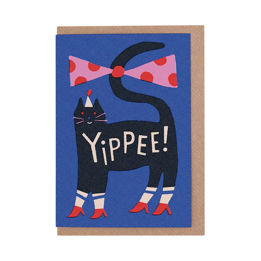 SUE DOEKSEN Party Cat Card
