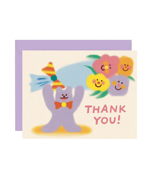 ZOEY KIM Thank You Flowers Card