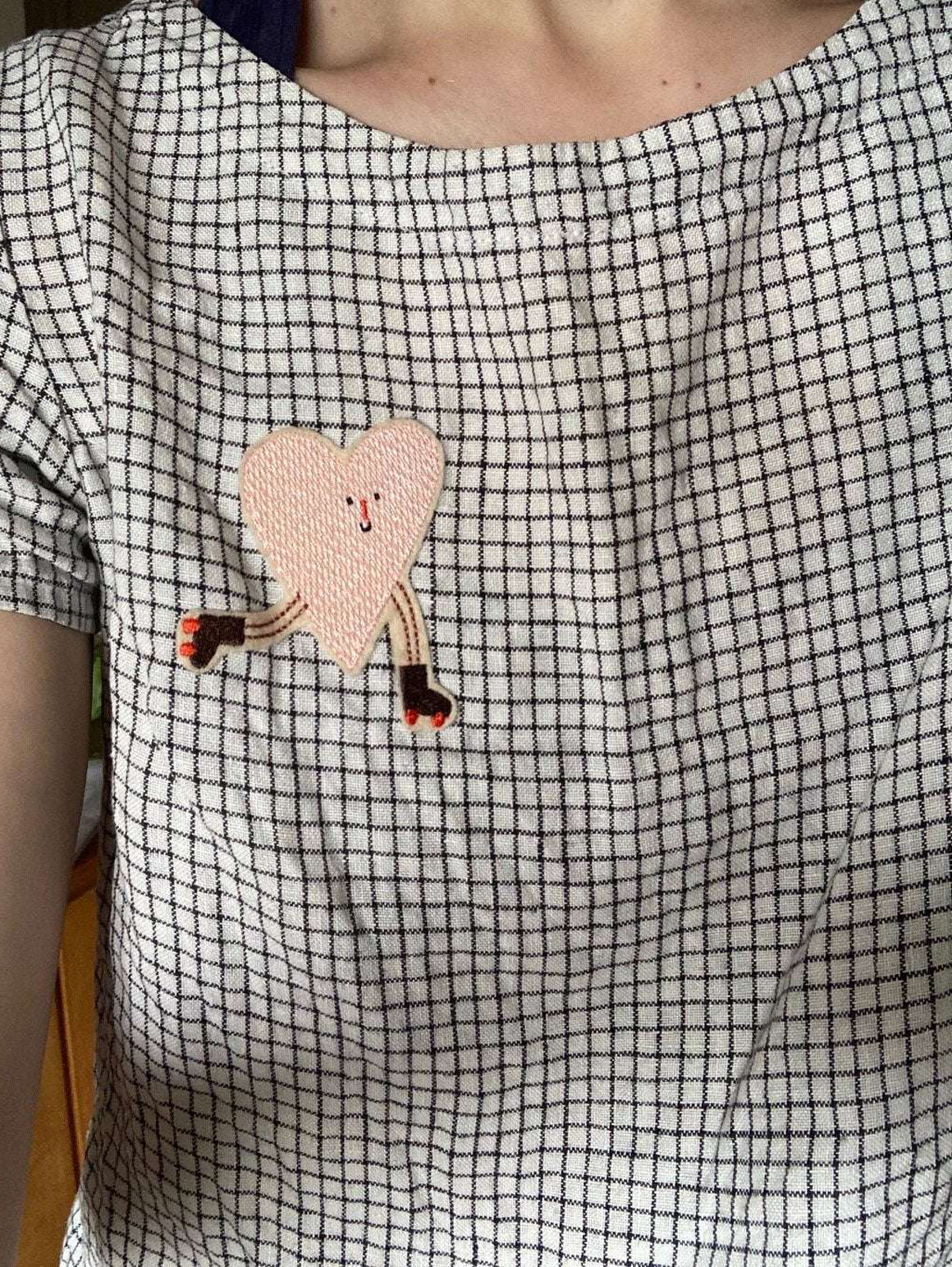 HALFBIRD Heart On Roller Skates Patch