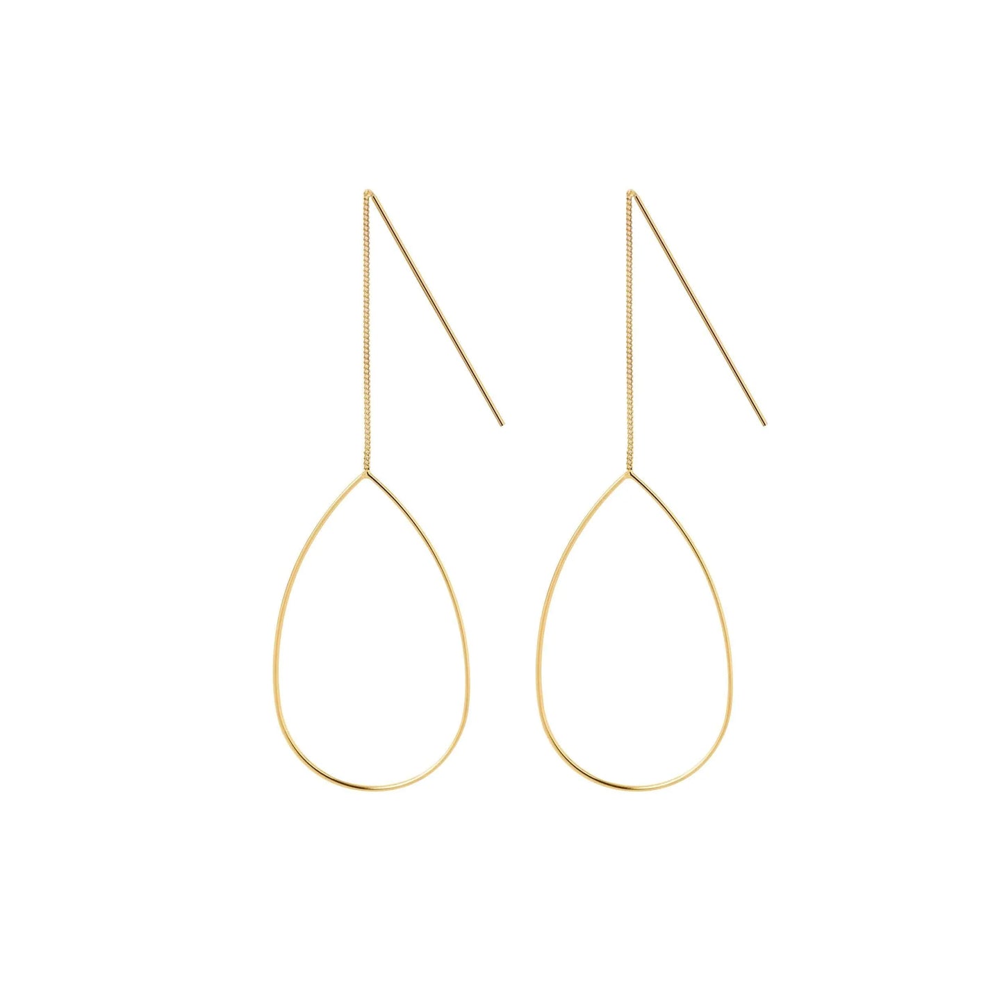 JUULRY Large Droplet Earrings Gold