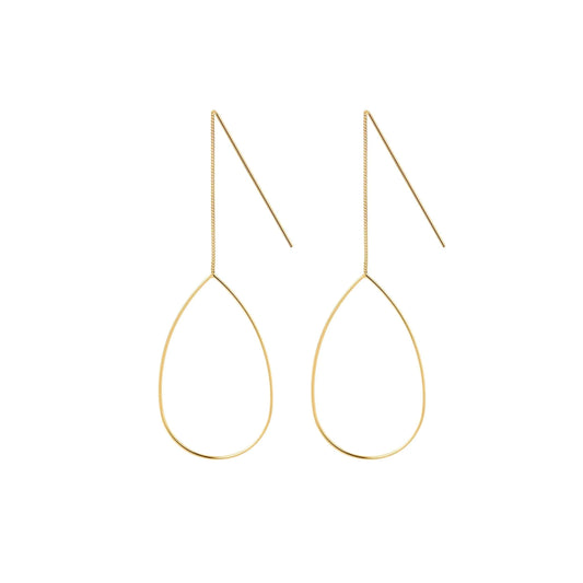 JUULRY Large Droplet Earrings Gold
