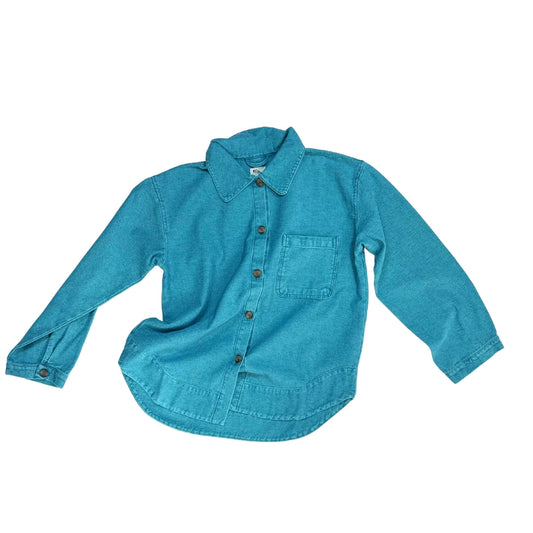 STUDIO KOTER Jagger Turquoise Denim Shirt